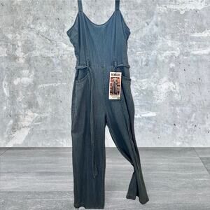 Rewash Denim Jeans Overalls Blue Wide Leg Overalls Jumpsuit Size M NWT